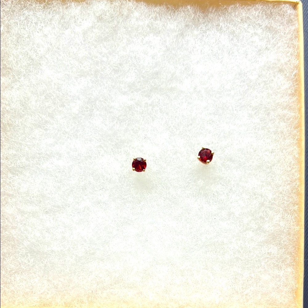 Garnet Stud Earrings